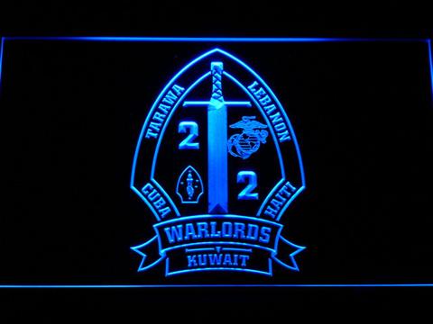 US Marine Corps 2nd Battalion 2nd Marines LED Neon Sign